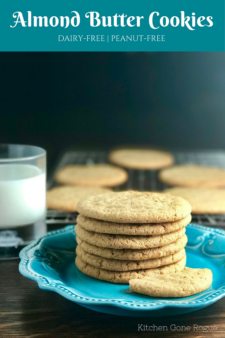 Dairy-Free Almond Nut Butter Cookies - Kitchen Gone Rogue