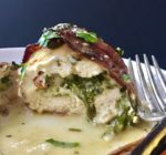 Bacon Wrapped Spinach Stuffed Chicken - Kitchen Gone Rogue