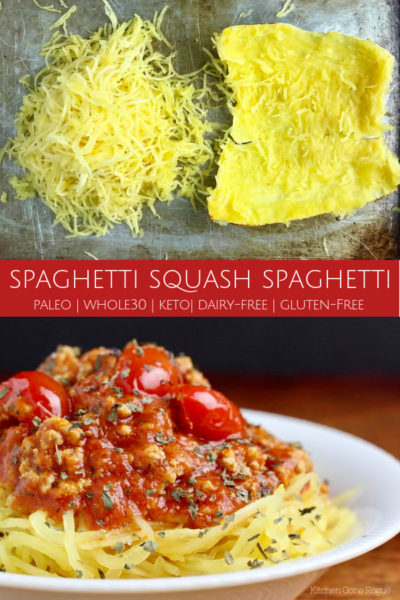 Paleo Spaghetti Squash Spaghetti - Kitchen Gone Rogue