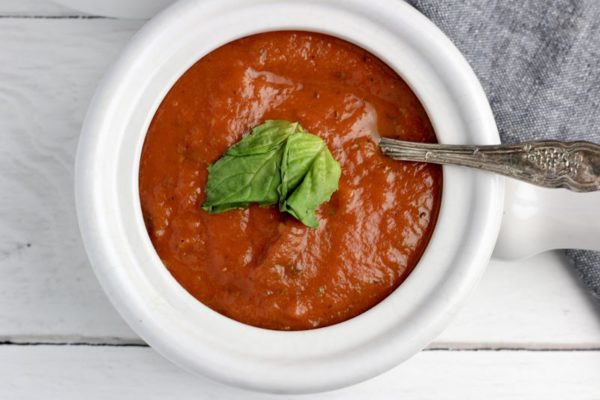 Vegan Whole30 Tomato Basil Soup - Kitchen Gone Rogue