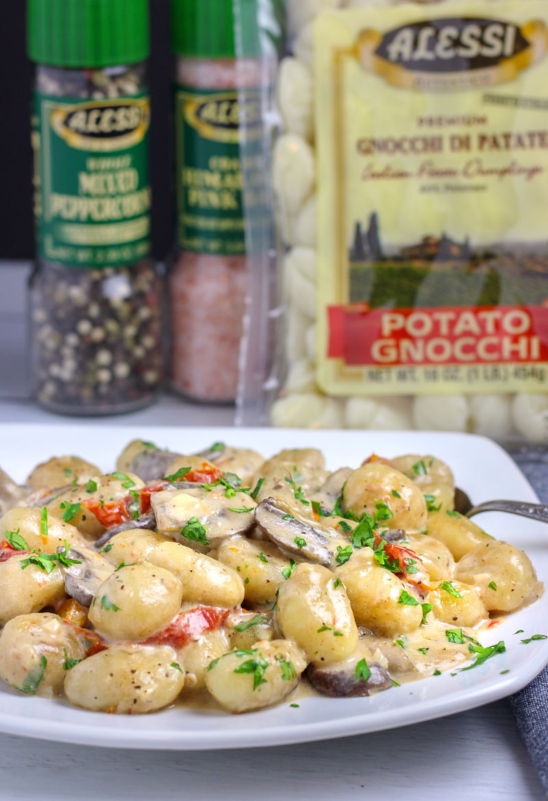 Pan Fried Gnocchi With Mushroom Cream Sauce Vegan Kitchen Gone Rogue