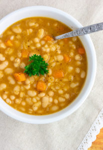 Instant Pot Copycat Bean with Bacon Soup - Kitchen Gone Rogue