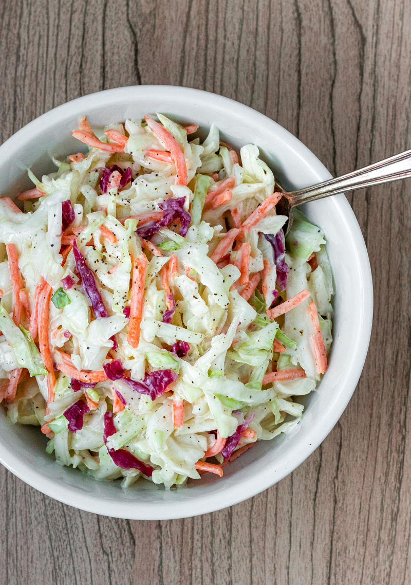 Easy 5-Minute Coleslaw - Kitchen Gone Rogue