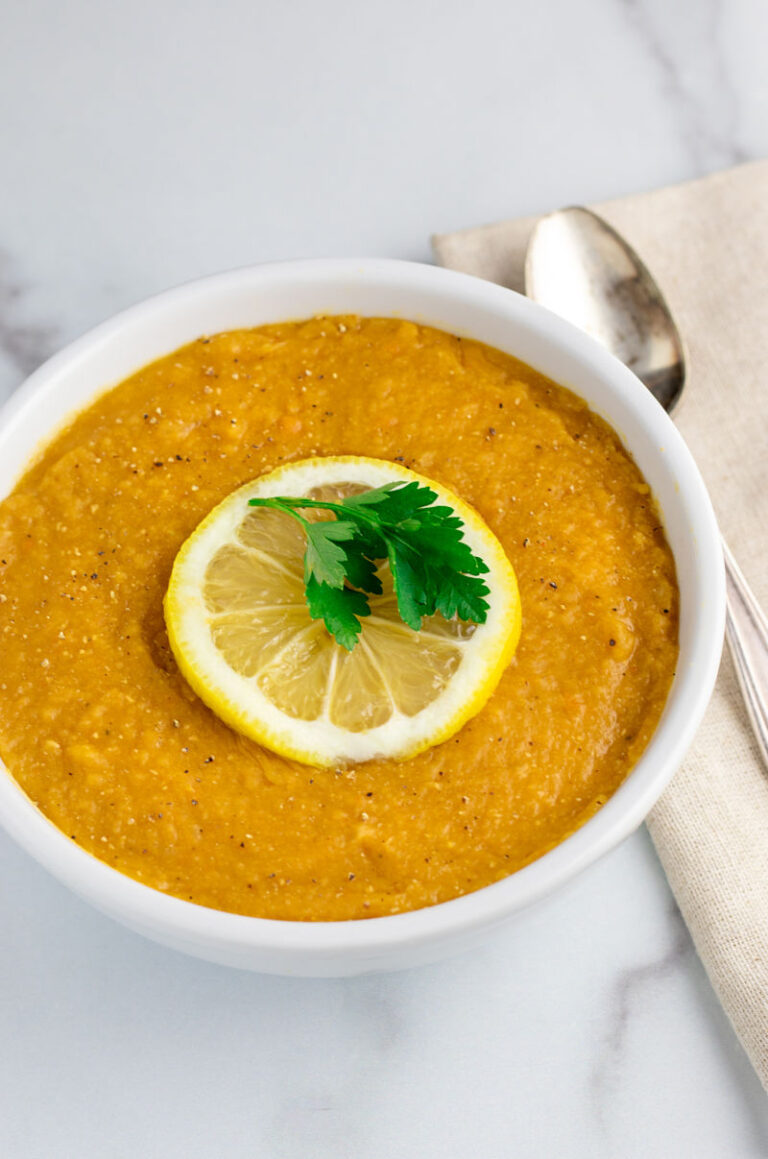 Red Lentil Soup With Lemon (Instant Pot Or Crock-pot) - Kitchen Gone Rogue